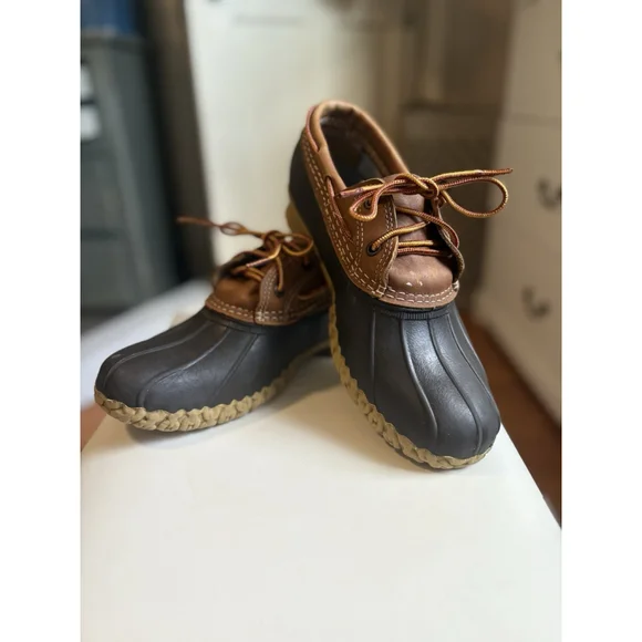 Vintage Bean Boots By L.L. Bean Rubber Mocs M8-9, W10-11 Garden Slides Gorpcore - Picture 2 of 14